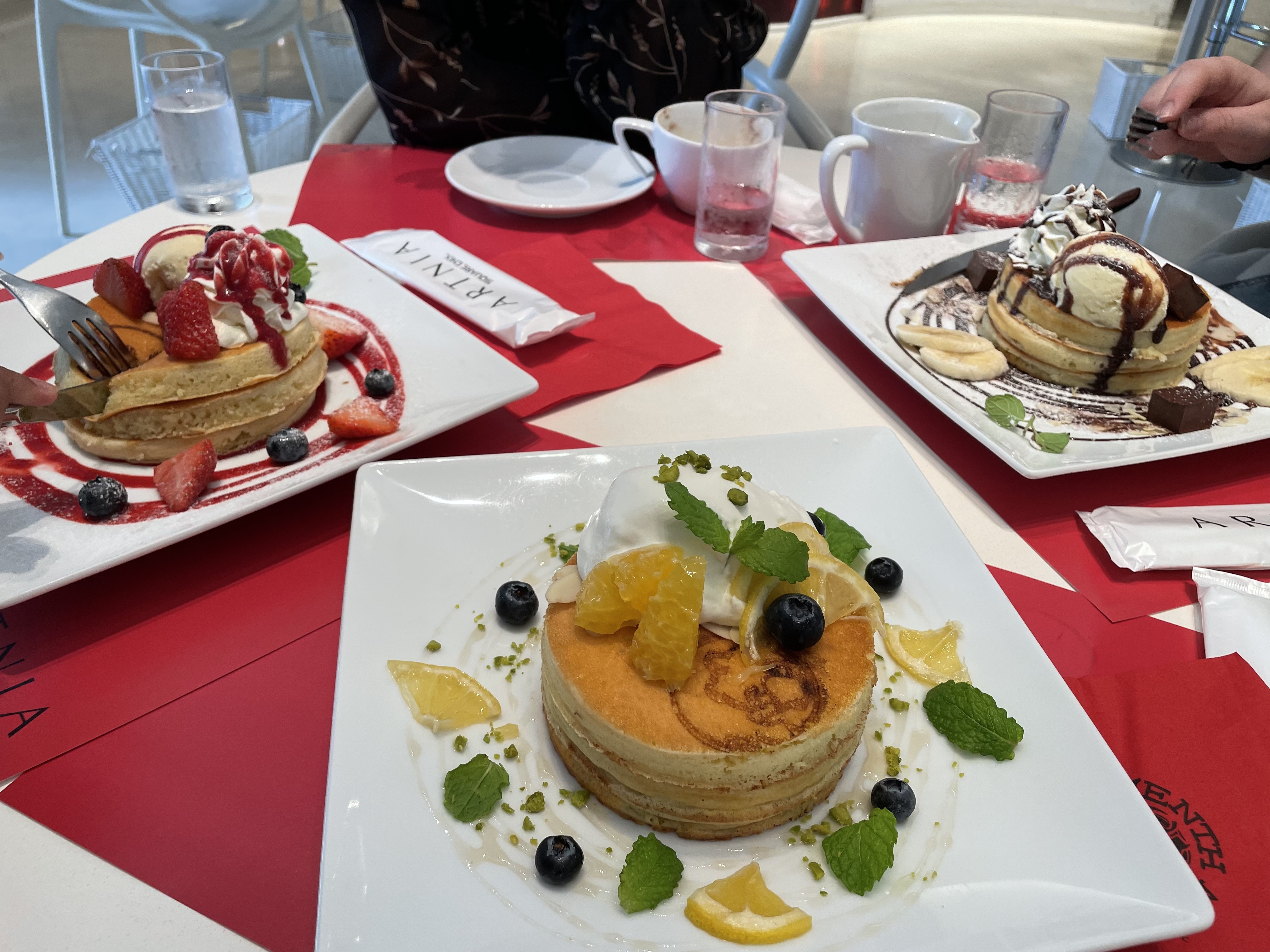 Pancakes at Square Enix Cafe, Tokyo, 2023
